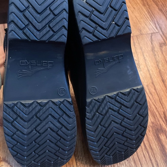 Dansko Professional Black Leather Clogs 39 - Picture 6 of 7